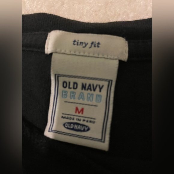 Y2K Old Navy bling embroidered tiny fit tee-medium EUC - Picture 4 of 5